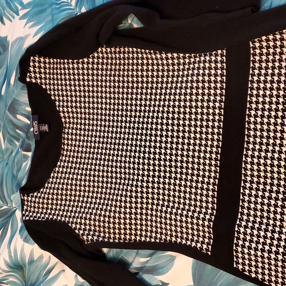 Houndstooth Sweater Dress